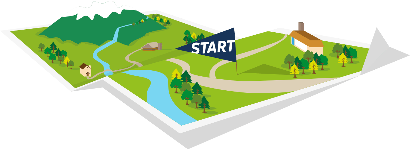 Doddie'5 Ride routes illustration